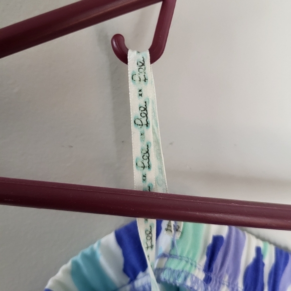 Lilly Pulitzer Blue and Green EMIKO  Strapless Jumpsuit Size Small - Picture 8 of 9